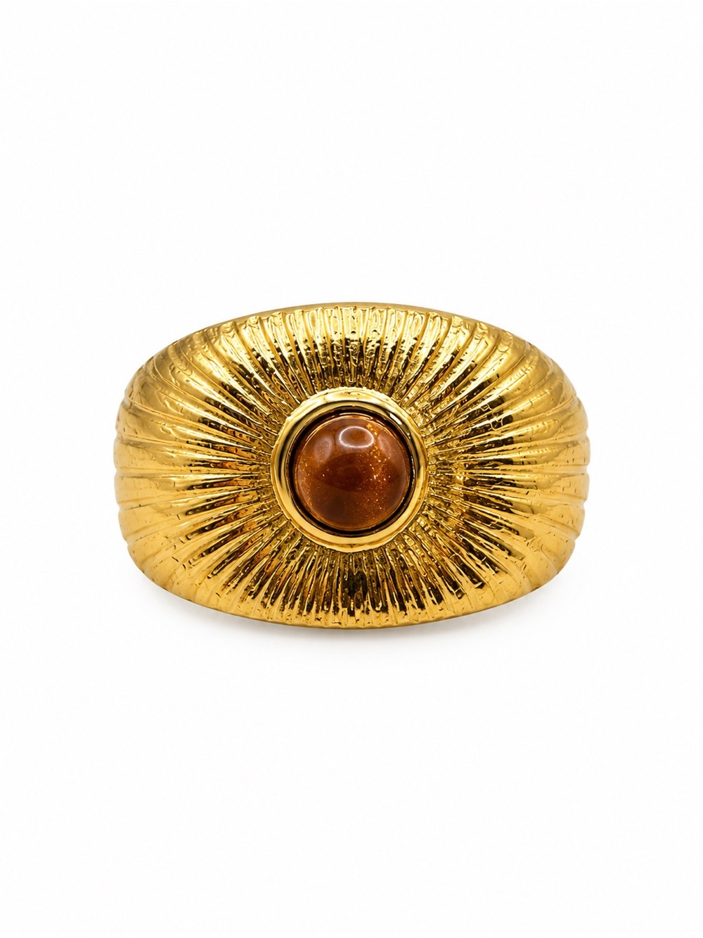 Tiger’s Eye Sunburst Ring